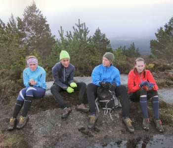 Talent squad on Cnoc Dubh, 
