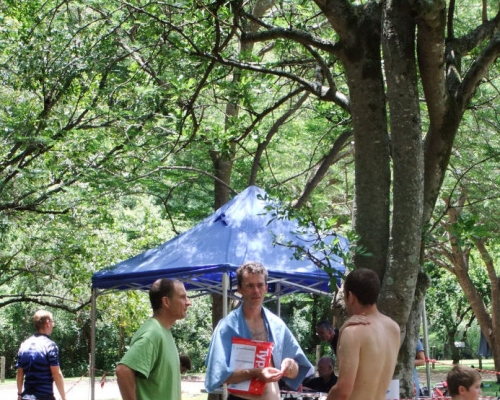 Jon talking to event organiser Nick Mulder and Ed Nicholas on day 5