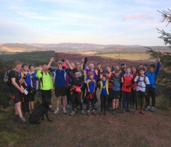 Saturday run up Kerloch, John Mason