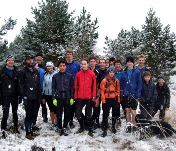 A snowy morning for the Culblean run, 
