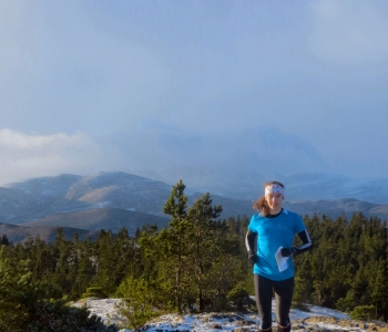 On the summit of Craig of Loinmuie, 