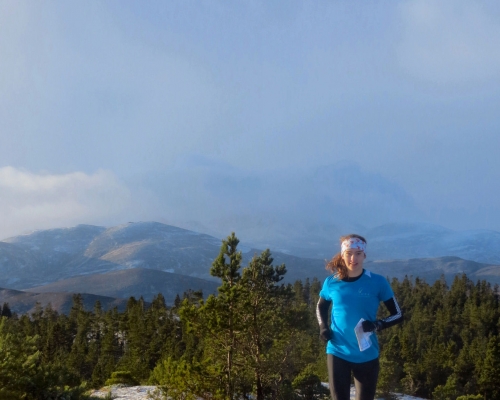 On the summit of Craig of Loinmuie