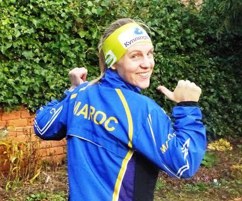 Helen proudly showing off her Maroc jacket