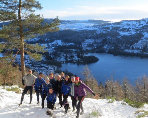 Maroc Talent Squad training on Drummond Hill, Loch Tay