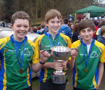 Aboyne Academy winning B9 Boys Team, Hilary Ford