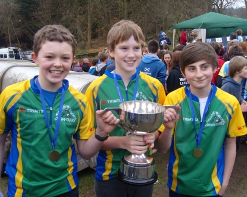 Aboyne Academy winning B9 Boys Team