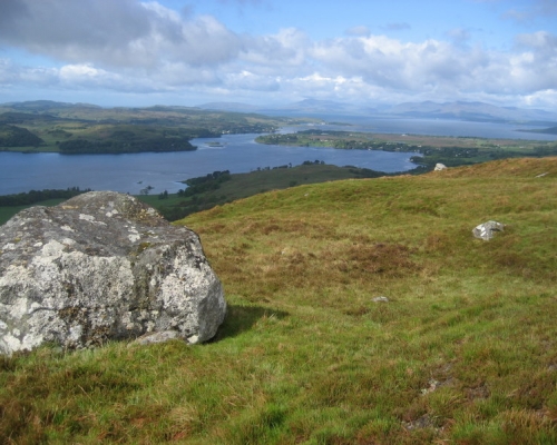 High on Ardchattan looking towards Mull