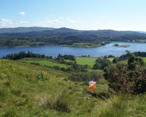 High on Ardchattan looking towards Day 6 Assembly