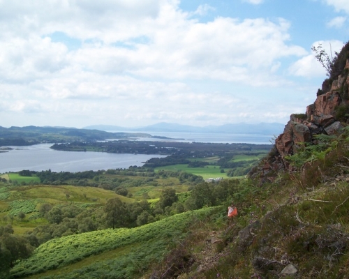 High on Ardchattan looking towards Mull