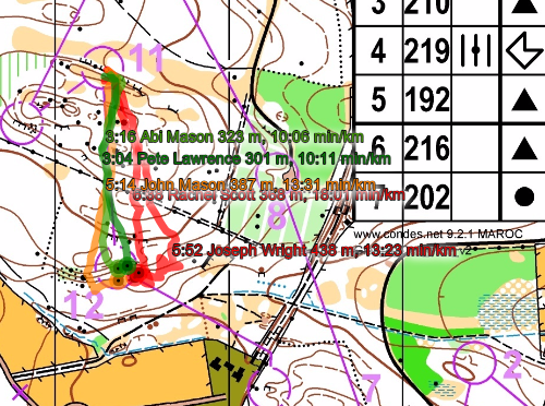 Leg 11-12 on the brown course