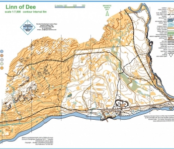 Linn of Dee Orienteering Map, 